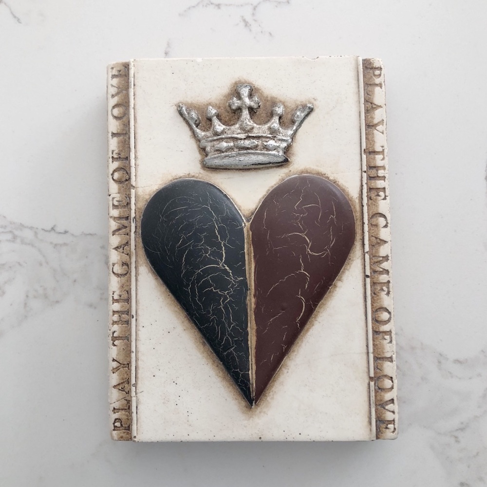 Sid Dickens Rare Retired “HEART & CROWN” Play The Game of Love Memory Tile T-66